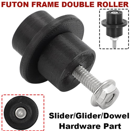 Futon frame double - frame, roller
